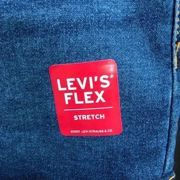 Levis Flex Stretch Pull-on shorty shorts,elastic adjustable waistband,pockets - Picture 2 of 9